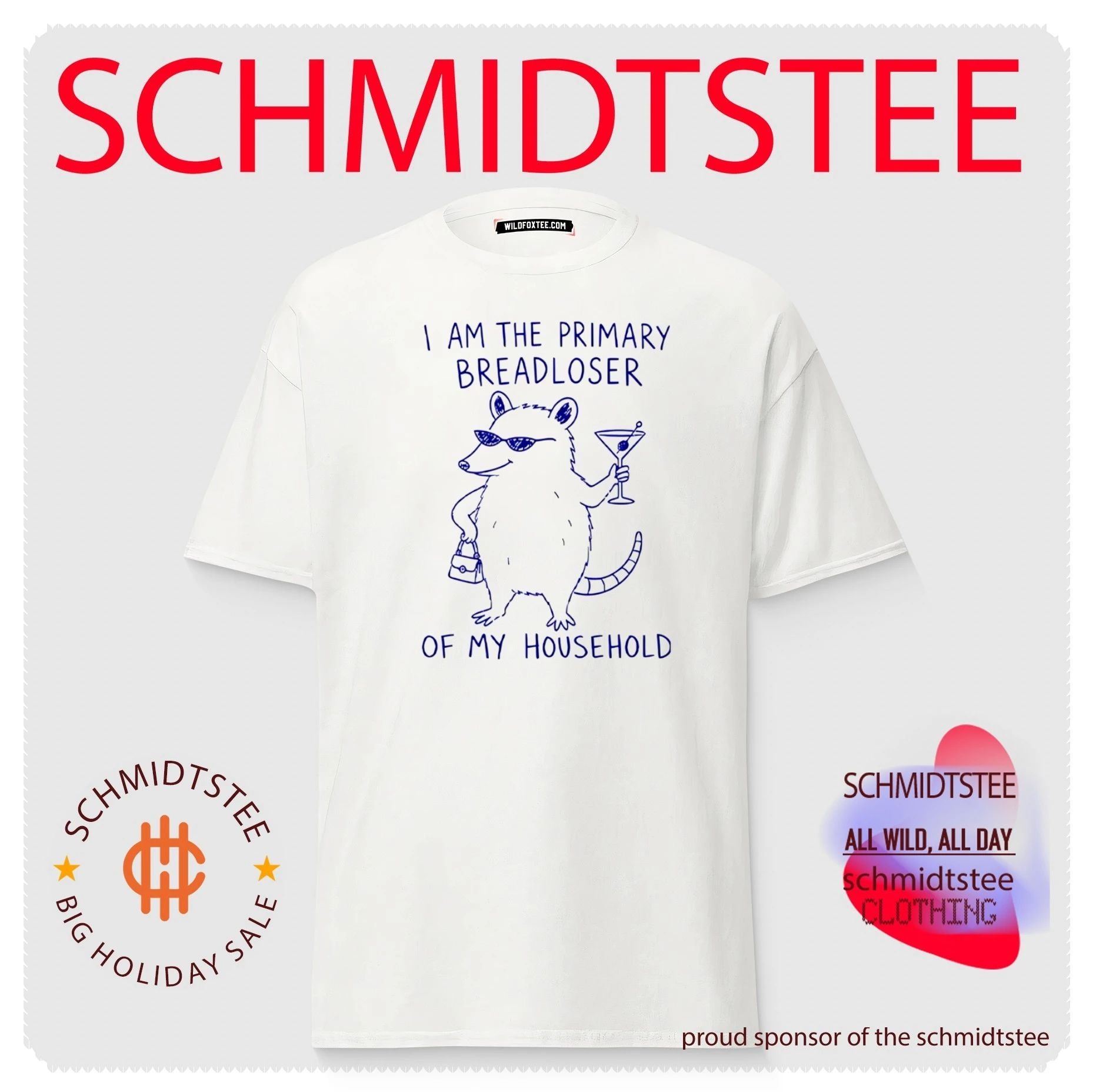 I Am The Primary Breadloser Of My Household Possum shirt