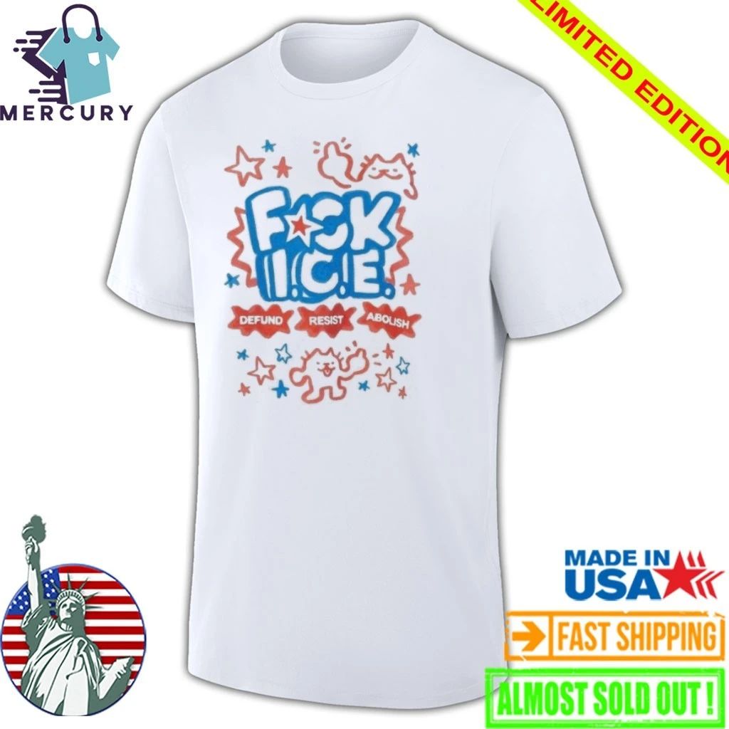 Cat Abolish Ice Defund Resist Protest Shirt