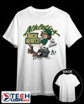 Oakland Athletics Nick Kurtz The Big Amish caricature signature shirt