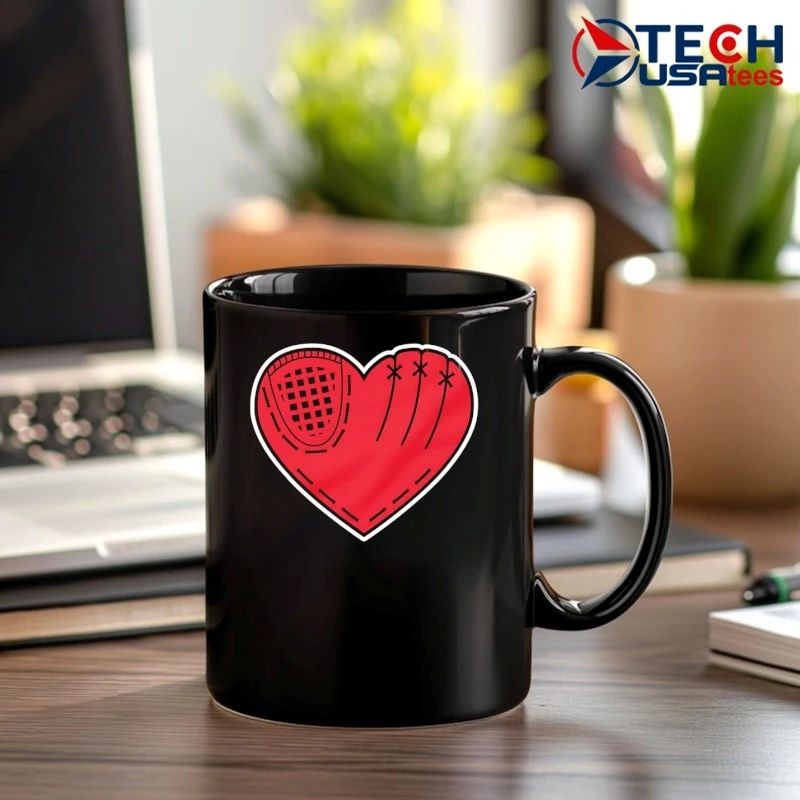 Glove Baseball heart shirt