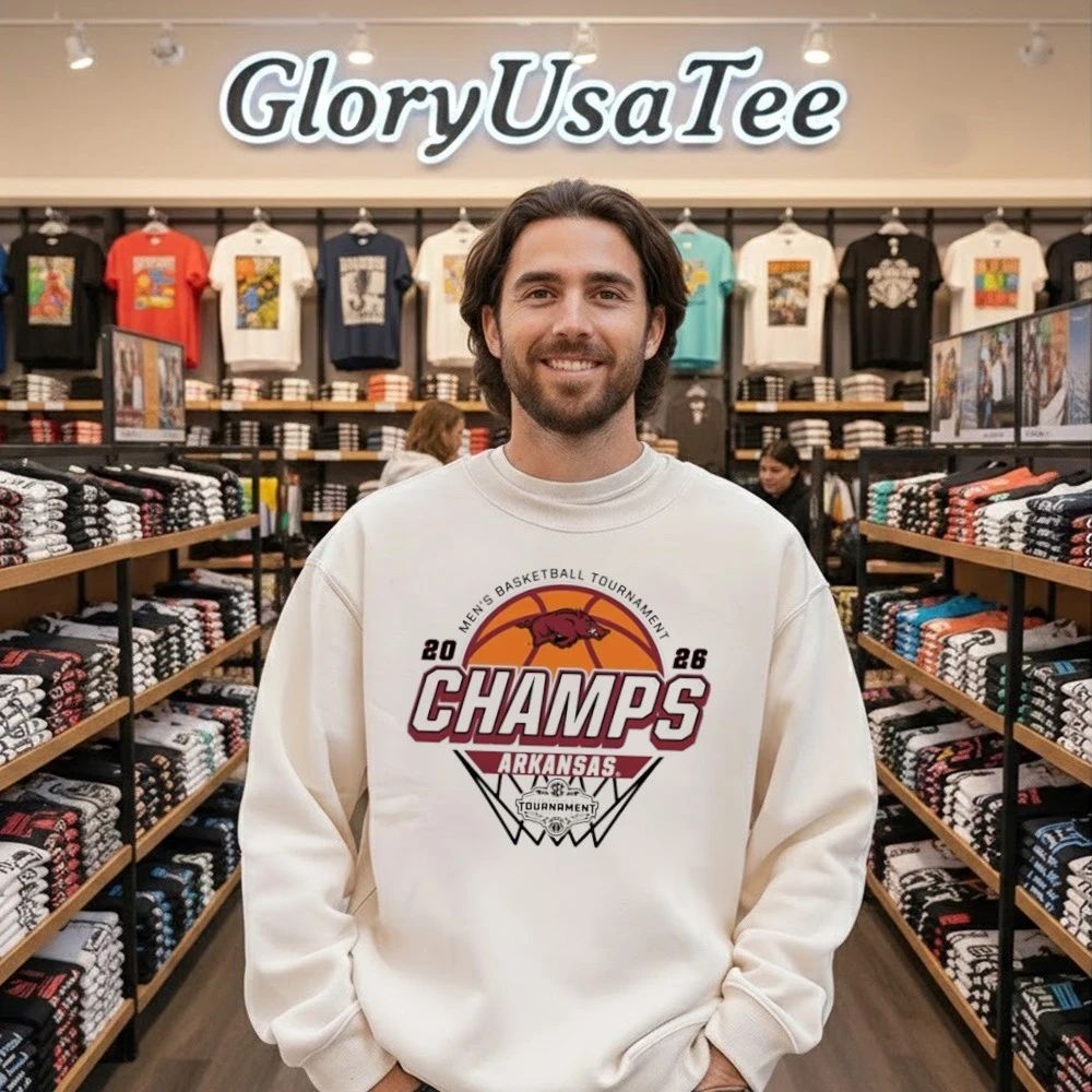 Arkansas Razorbacks White 2026 SEC Men’s Basketball Tournament Champions Shirt