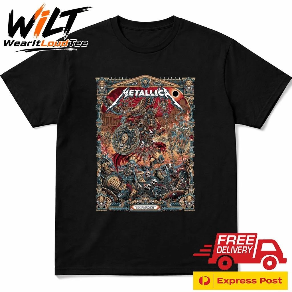 Metallica May 9, 2026 Athens, Greece Olympic Stadium Shirt