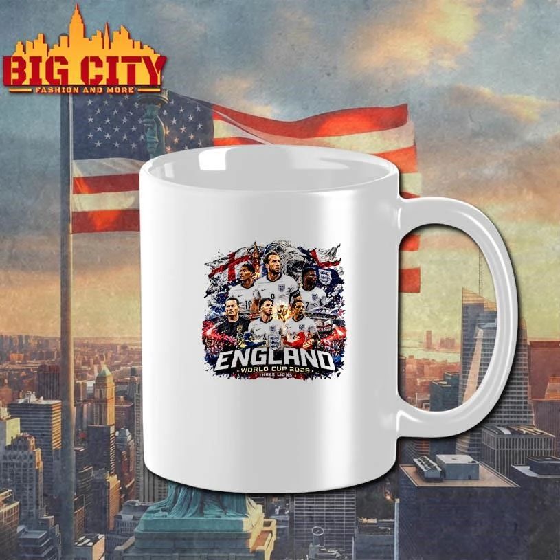 Cinematic England Three Lions World Cup 2026 Squad T-Shirt