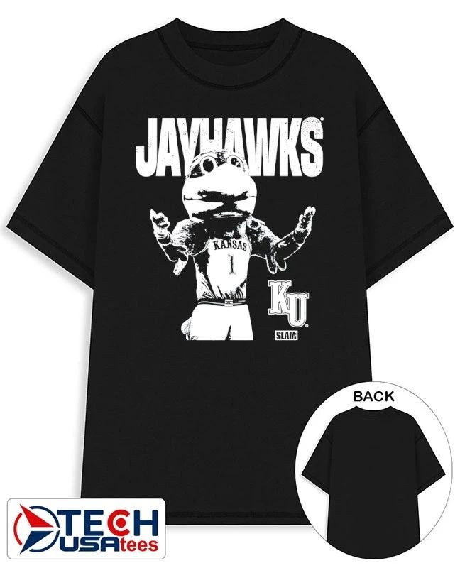 Kansas Jayhawks mascot mode vintage shirt