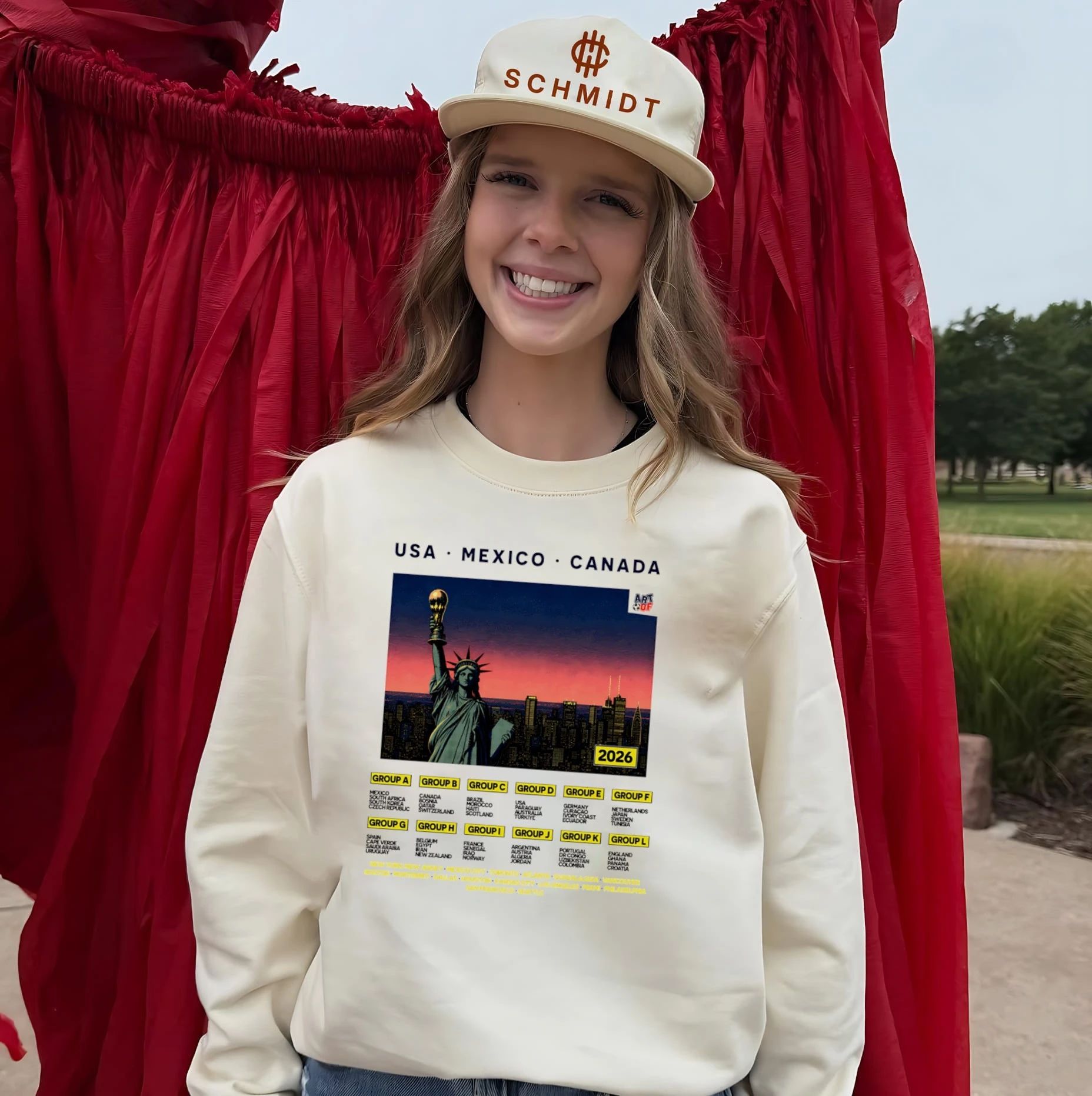 Statue of Liberty 2026 World Cup Retro Poster shirt