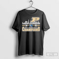 Classic Purdue Boilermakers 2026 Big Ten Mens Basketball Tournament Champions Player Name Skyline T Shirts