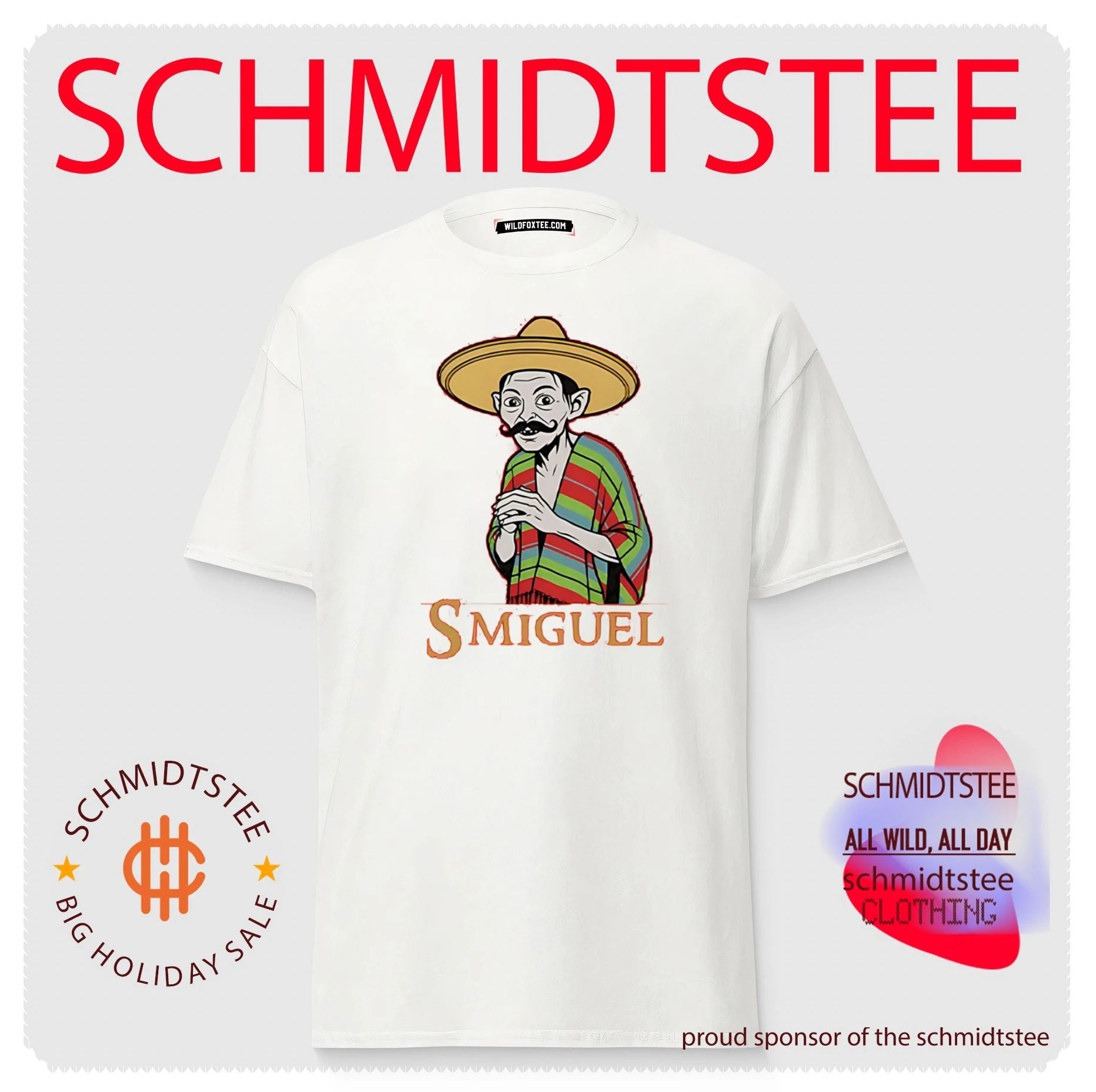 Smiguel Gollum Wearing Mexican Sombrero and Poncho shirt