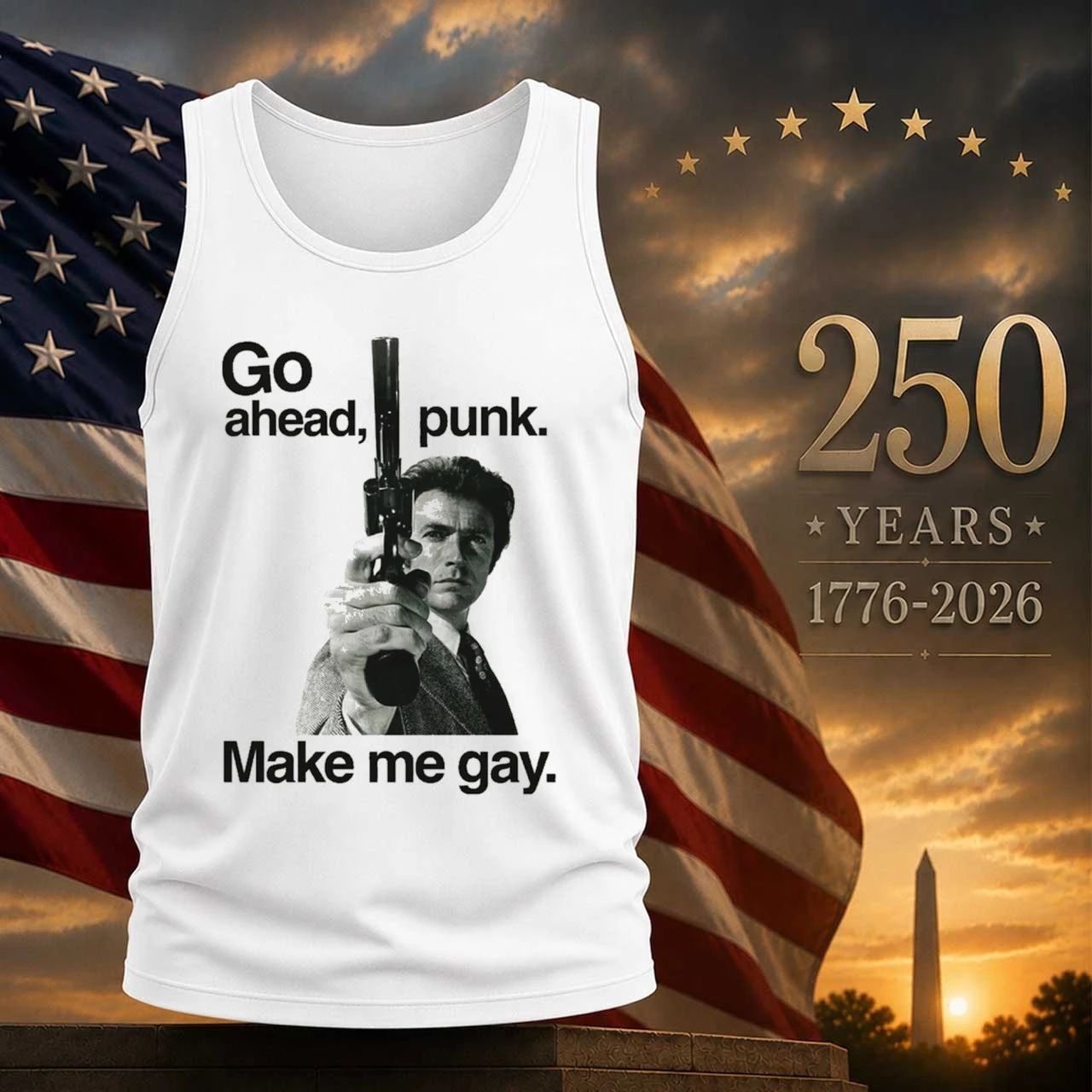 Go Ahead Punk. Make Me Gay Shirt