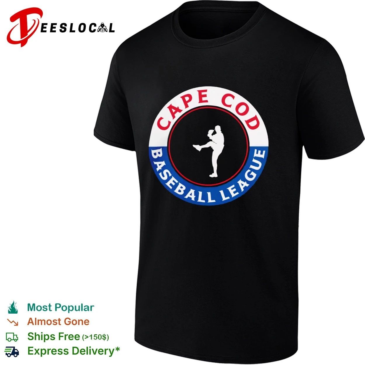 Cape Cod Baseball League Pitcher T-shirt