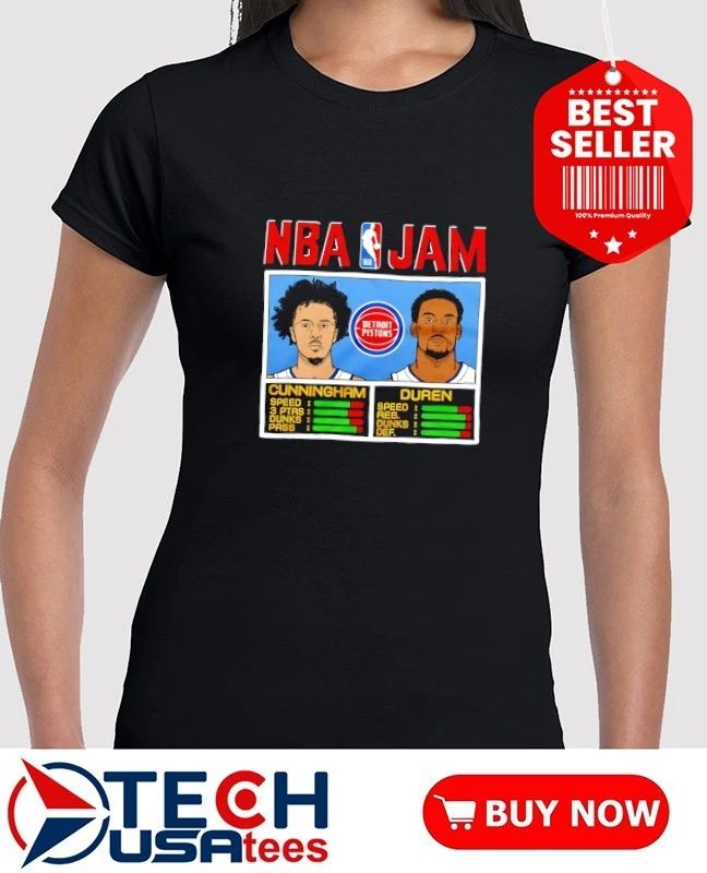 NBA Jam Detroit Pistons Cade Cunningham and Jalen Duren shirt