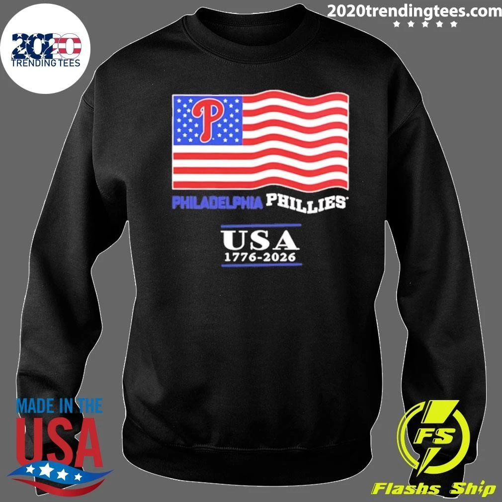 Philadelphia Phillies USA 1776-2026 4th of July American Flag Shirt