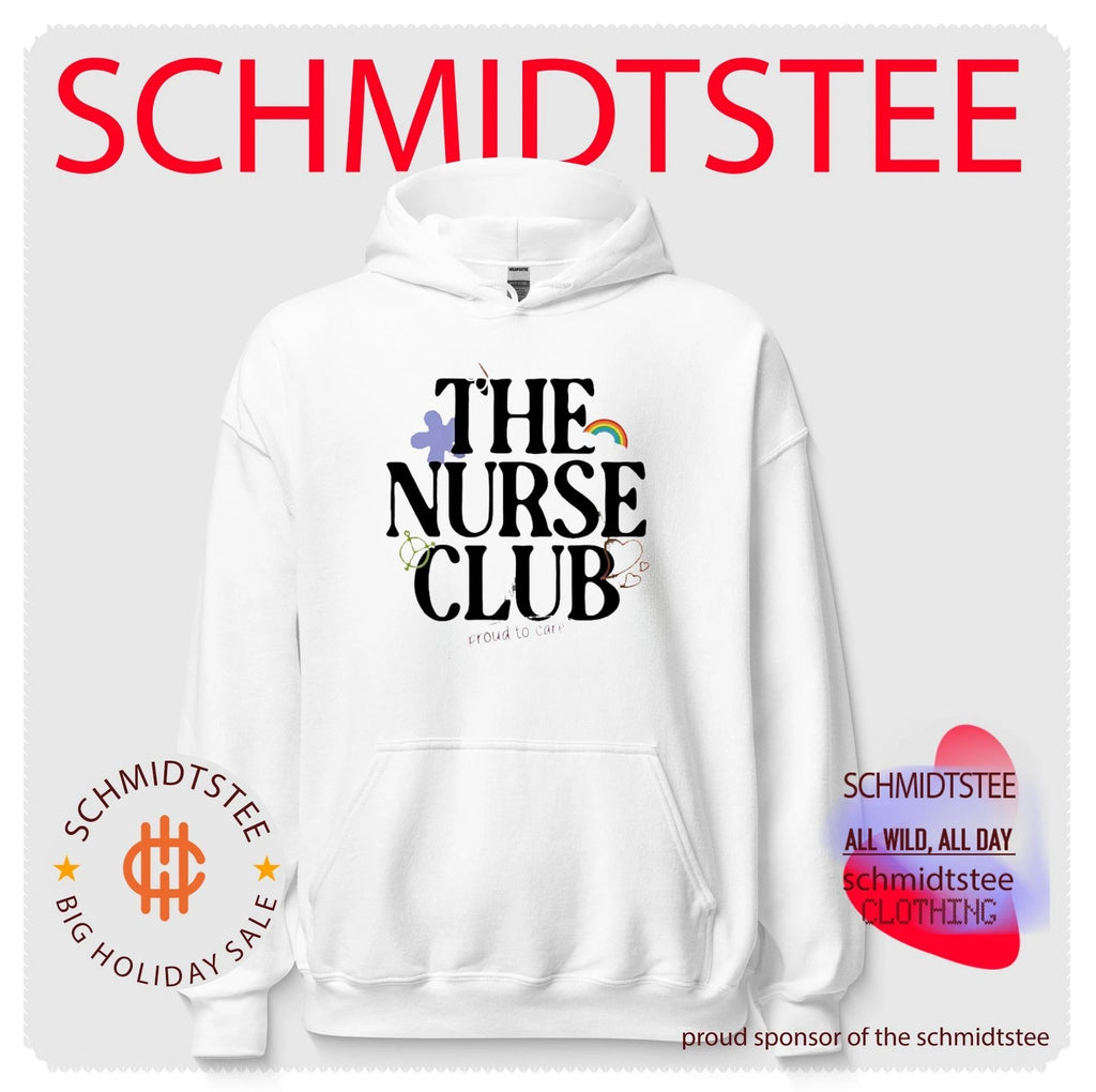 The Nurse Club Proud to Care Pride Rainbow shirt