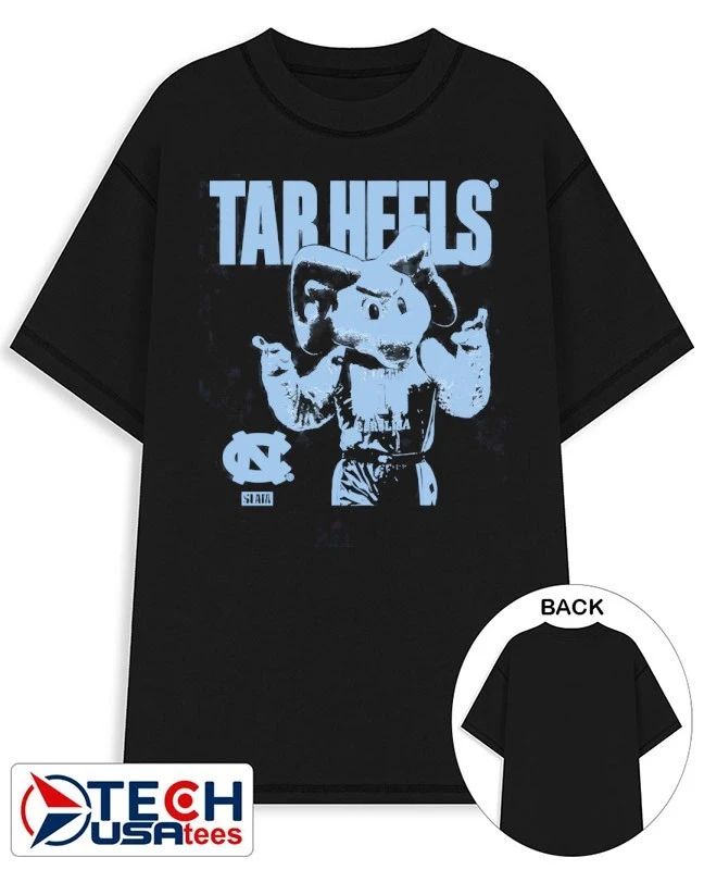 North Carolina Tar Heels mascot mode vintage shirt