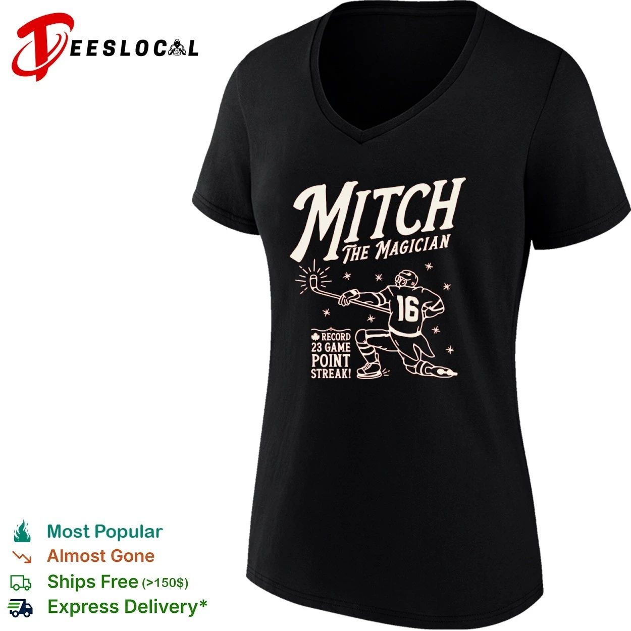 Mitch the Magician Toronto Maple Leafs 23 Game Point Streak T-shirt