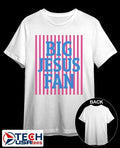Big Jesus Fan Preppy Christian striped shirt
