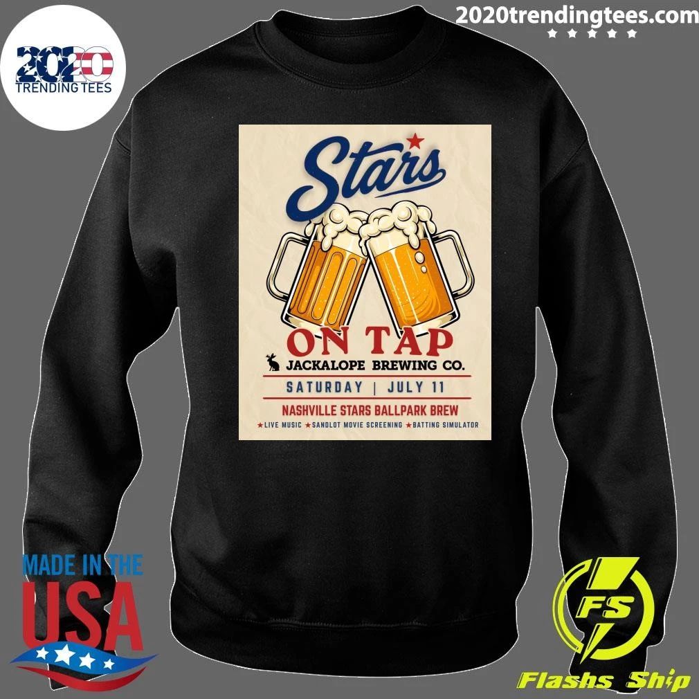 Stars On Tap Jackalope Brewing Co. July 11 Nashville Stars Ballpark Brew Shirt
