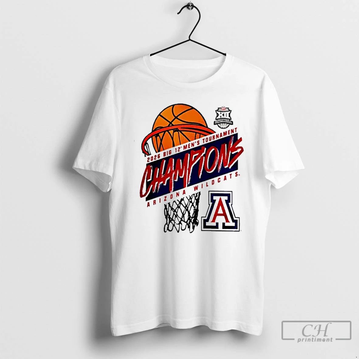 Classic Arizona Wildcats Big 12 Mens Basketball Conference Tournament Champions 2026 Logo T Shirts Sweater