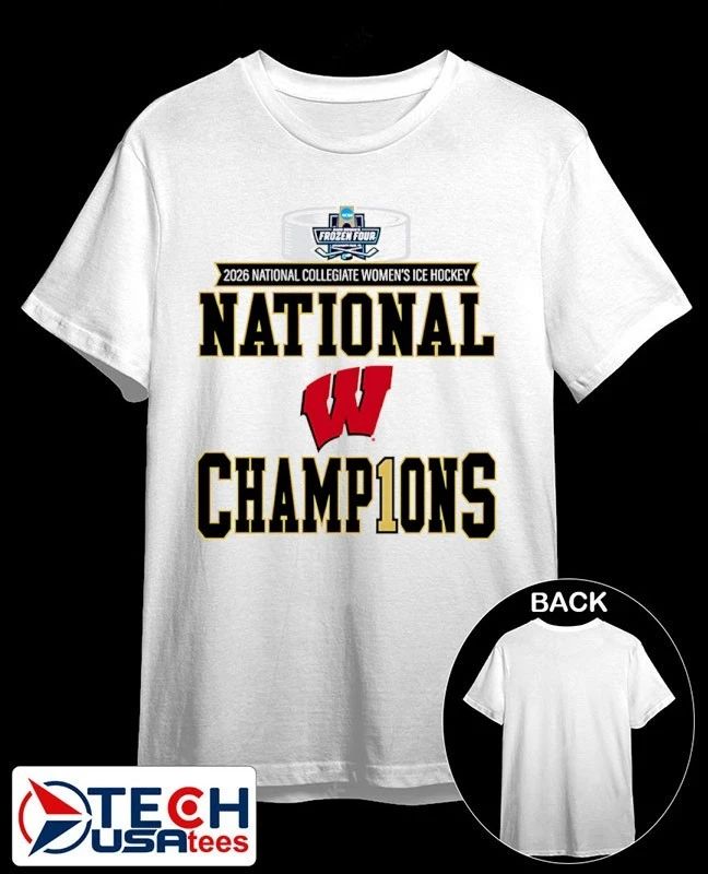 Wisconsin Badgers Frozen Four 2026 Women’s Ice Hockey National Champions shirt by uwbookstore