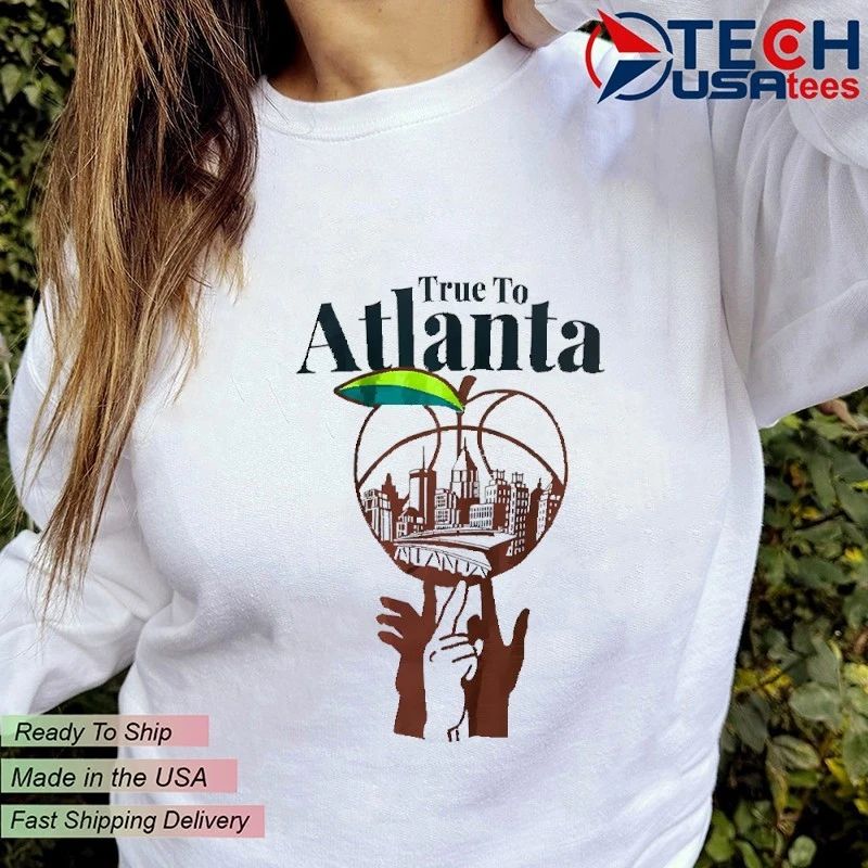 True to Atlanta Hawks skyline shirt