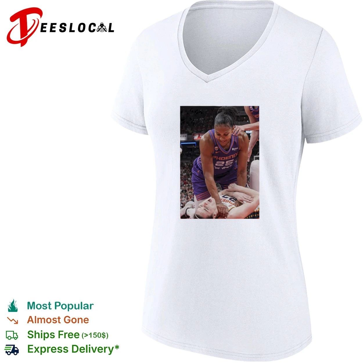 Caitlin Clark x Brittney Griner Phoenix Mercury Basketball T-shirt