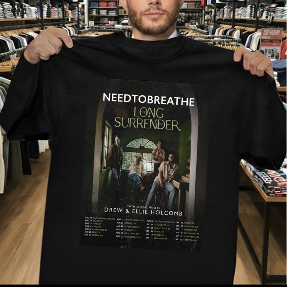 NEEDTOBREATHE Tour Poster The Long Surrender Tour Across USA August–September 2026 Shirt