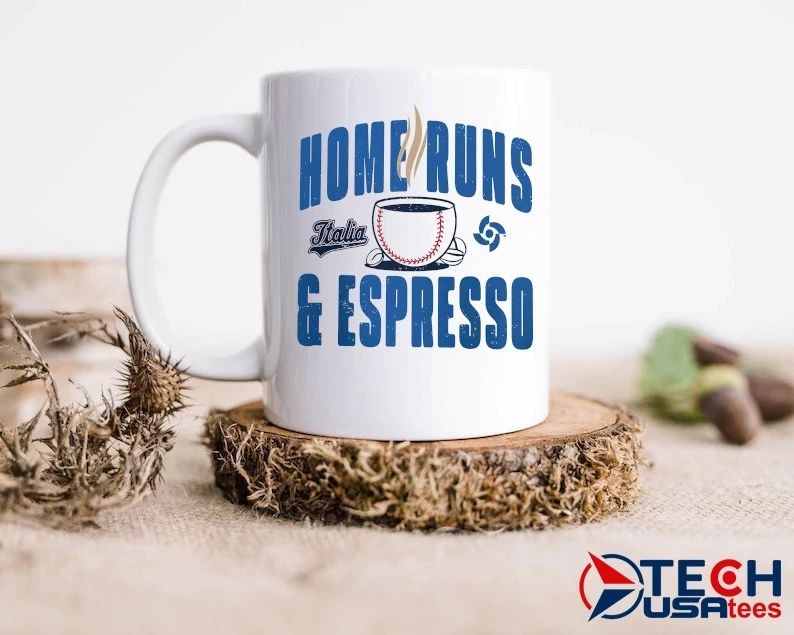Italy Baseball Home Runs and Espresso shirt