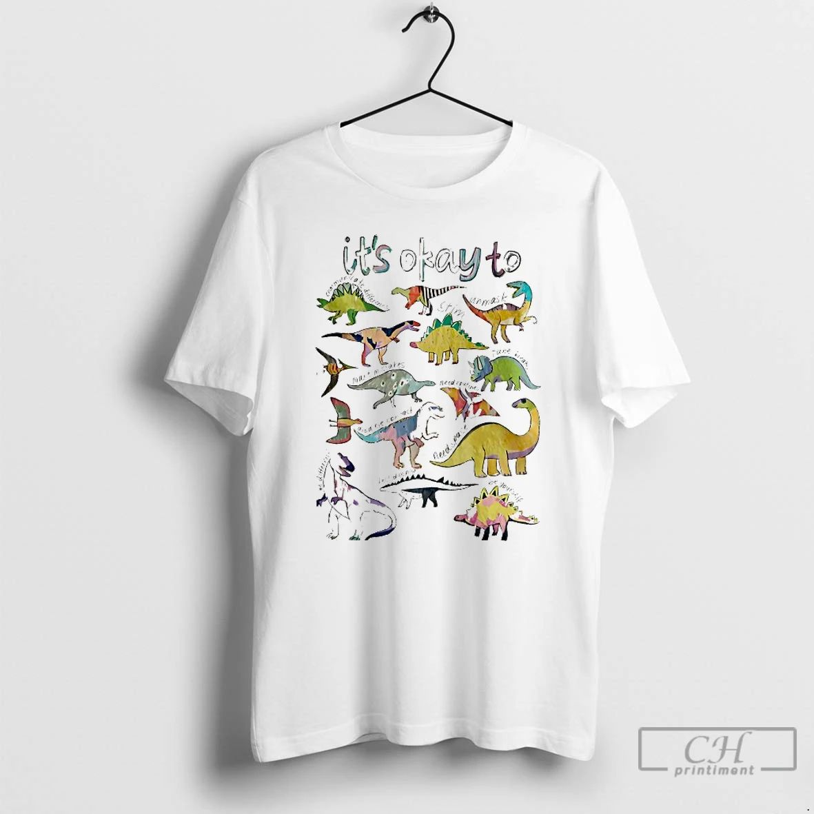 Classic Dinosaur Its Ok To Be Different Autism