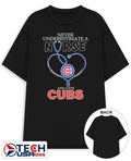 Never underestimate a nurse who understands baseball and loves Chicago Cubs stethoscope shirt