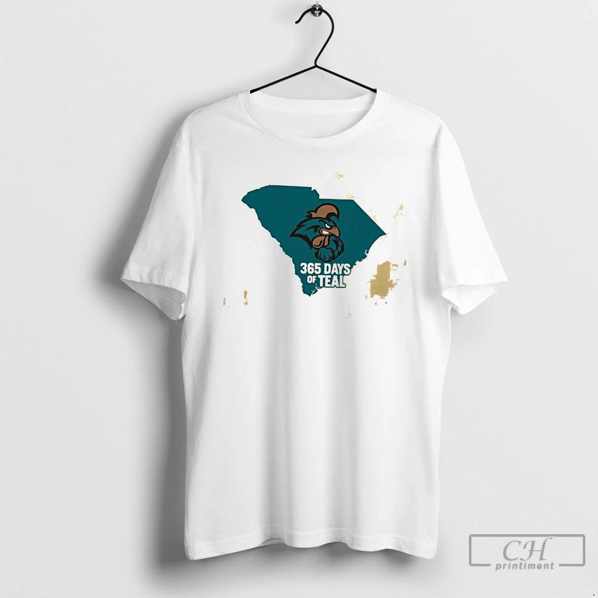 Classic E0l4vcgs Coastal Carolina Chanticleers 365 Days Of Teal