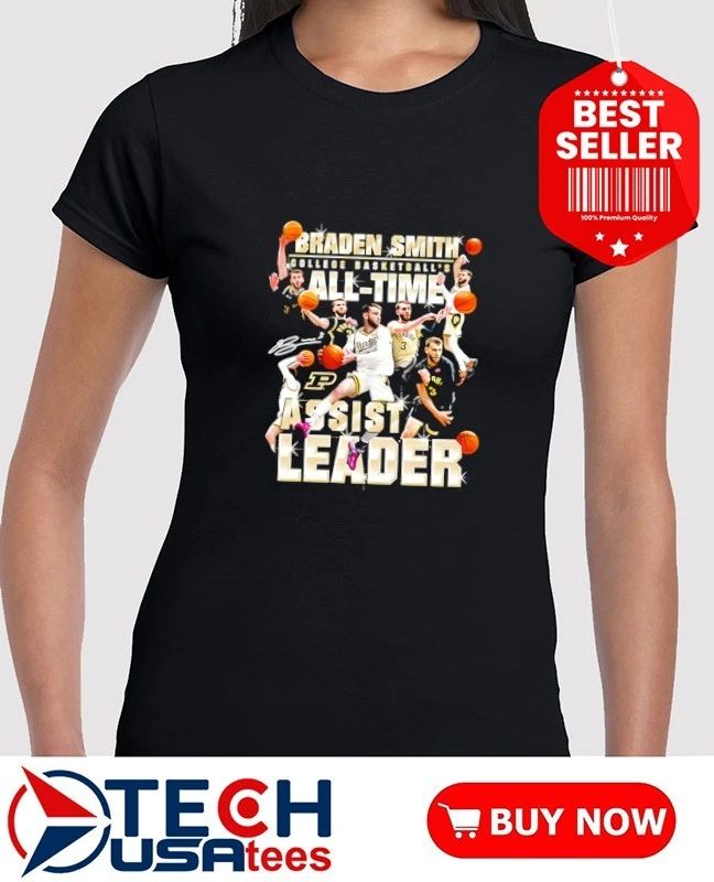 Braden Smith Purdue Boilermakers NCAA All-Time Assists Leader shirt