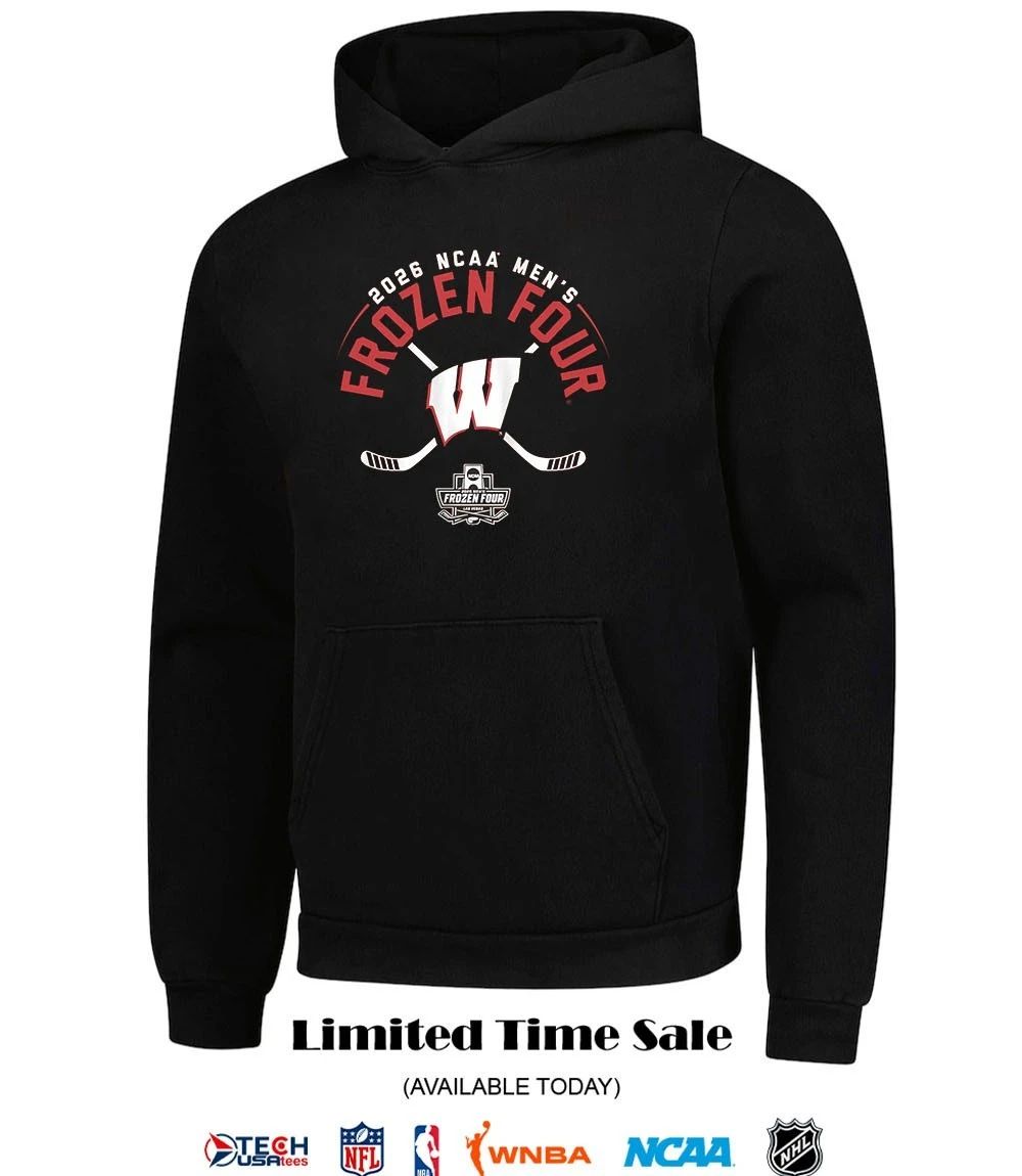 Wisconsin Badgers 2026 NCAA Men’s Hockey Frozen Four shirt