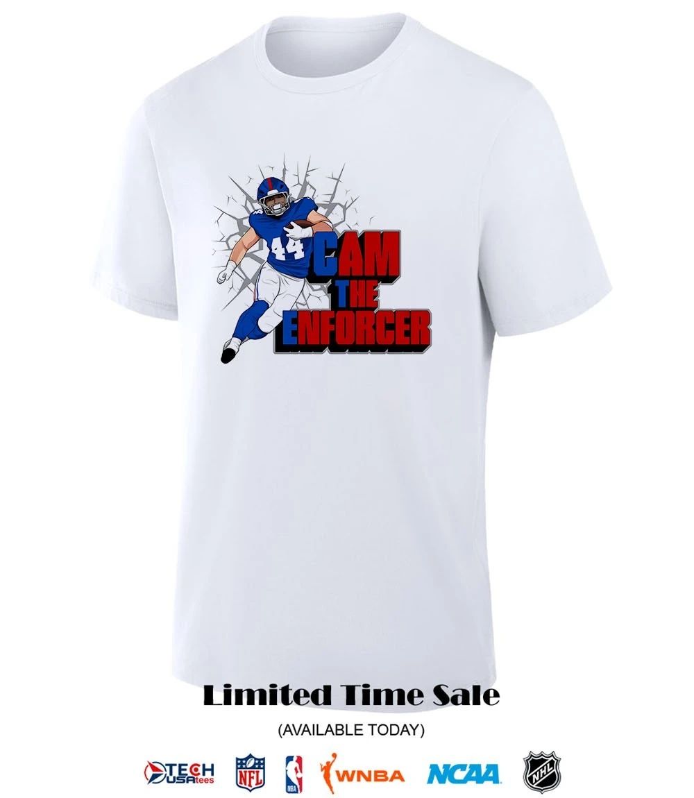Cam the Enforcer New York Giants #44 Cam Skattebo shirt
