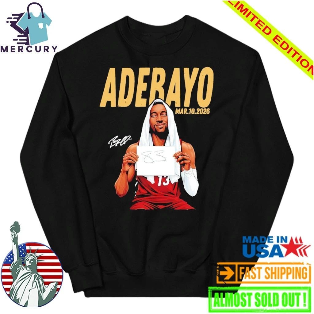 Bam Adebayo Miami 2026 History Adebayo #13 83 points For Bam NBA Signature Shirt