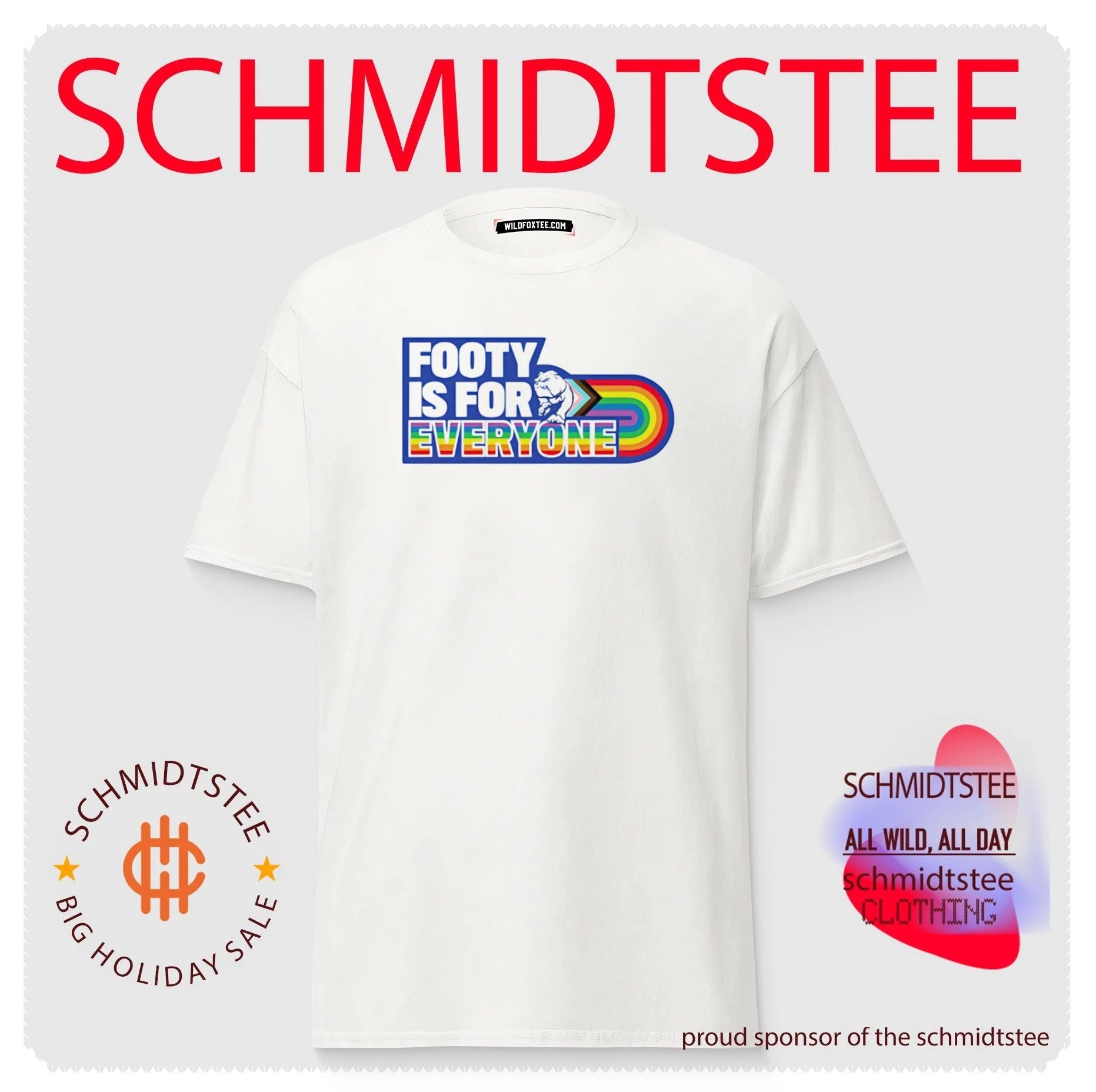 Western Bulldogs Footy Is for Everyone Pride shirt