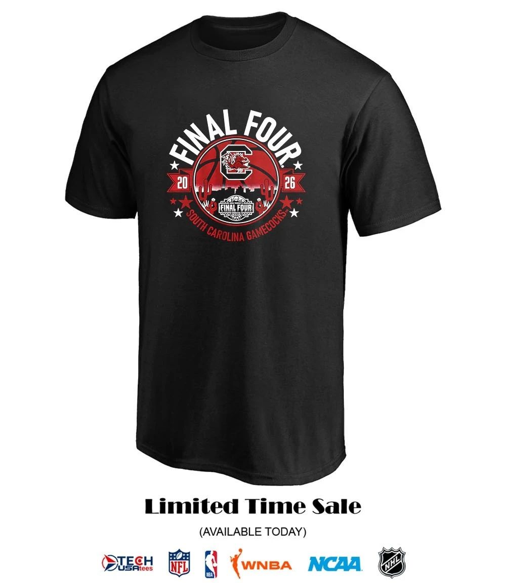 South Carolina Gamecocks 2026 NCAA Women’s Basketball Final Four shirt