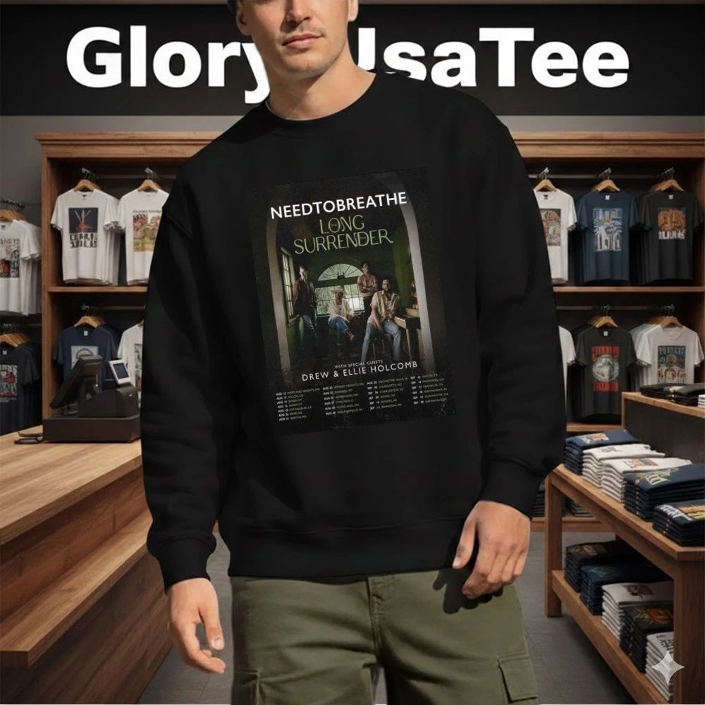NEEDTOBREATHE Tour Poster The Long Surrender Tour Across USA August–September 2026 Shirt