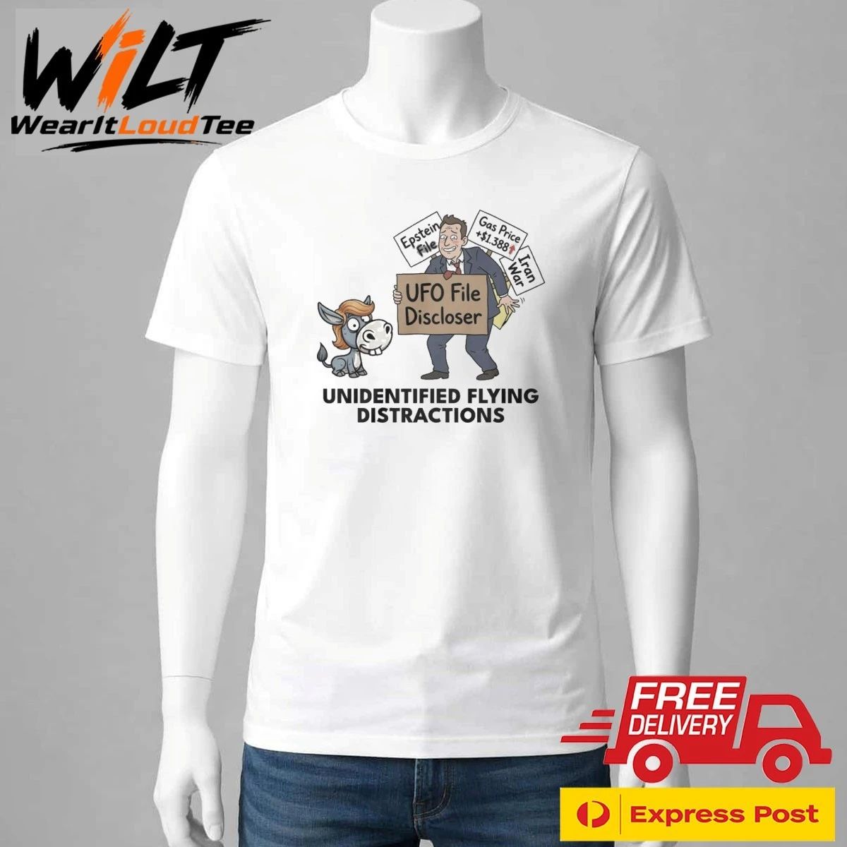 UFO File Discloser Unidentified Flying Distractions Shirt