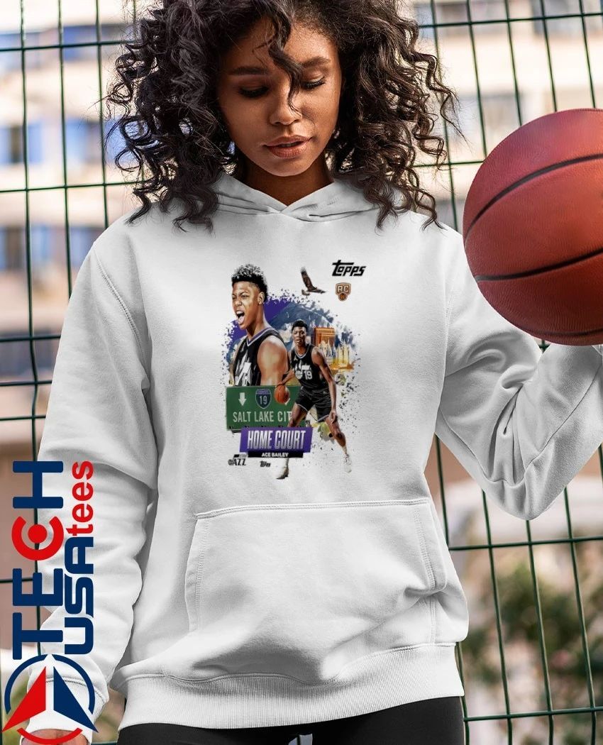 Ace Bailey Utah Jazz Topps Home Court graphic shirt