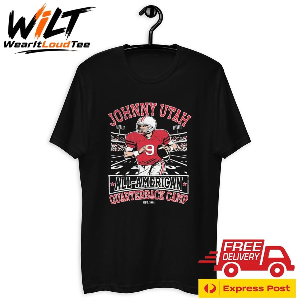 Johnny Utah All American Quarterback Camp Shirt