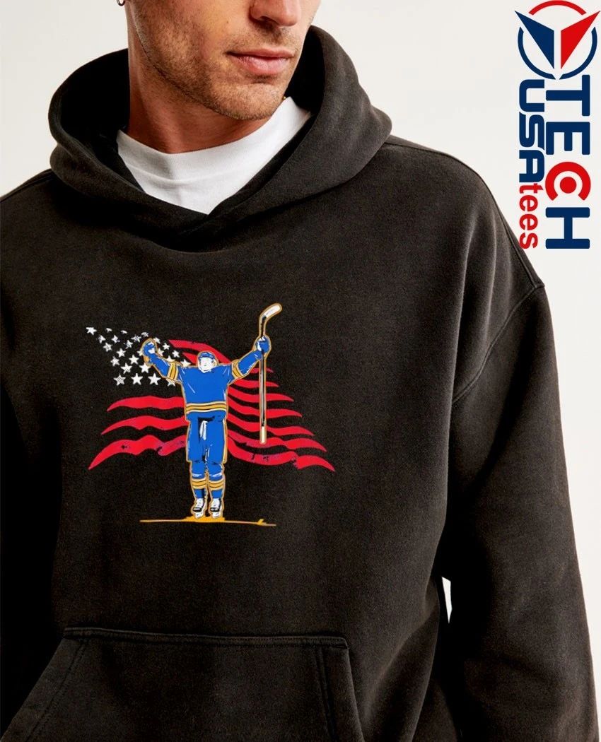 Tage Thompson Buffalo Sabres stars and stripes superstar pose shirt