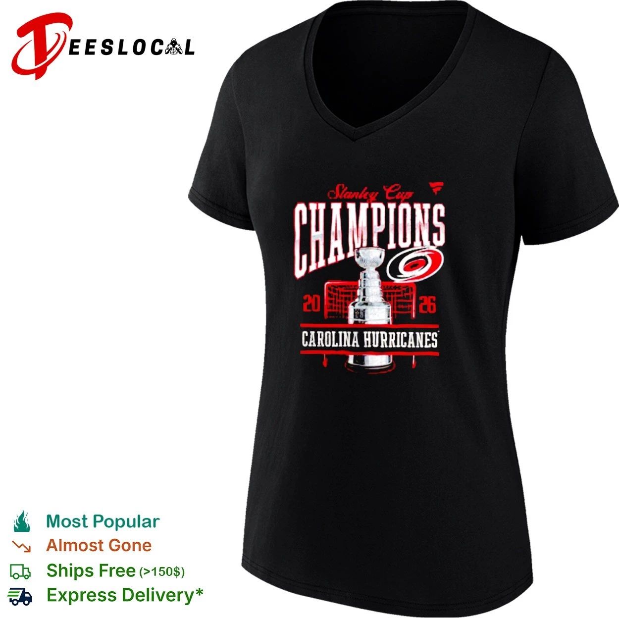 Stanley Cup Champions 2026 Carolina Hurricanes T-shirt