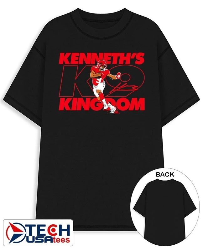 K9 Kenneth Walker III Kansas City Chiefs Kenneth’s Kingdom signature shirt
