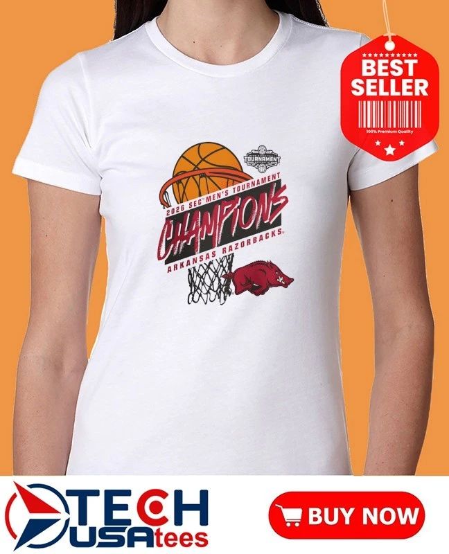 Arkansas Razorbacks 2026 SEC Men’s Basketball Tournament Champions shirt