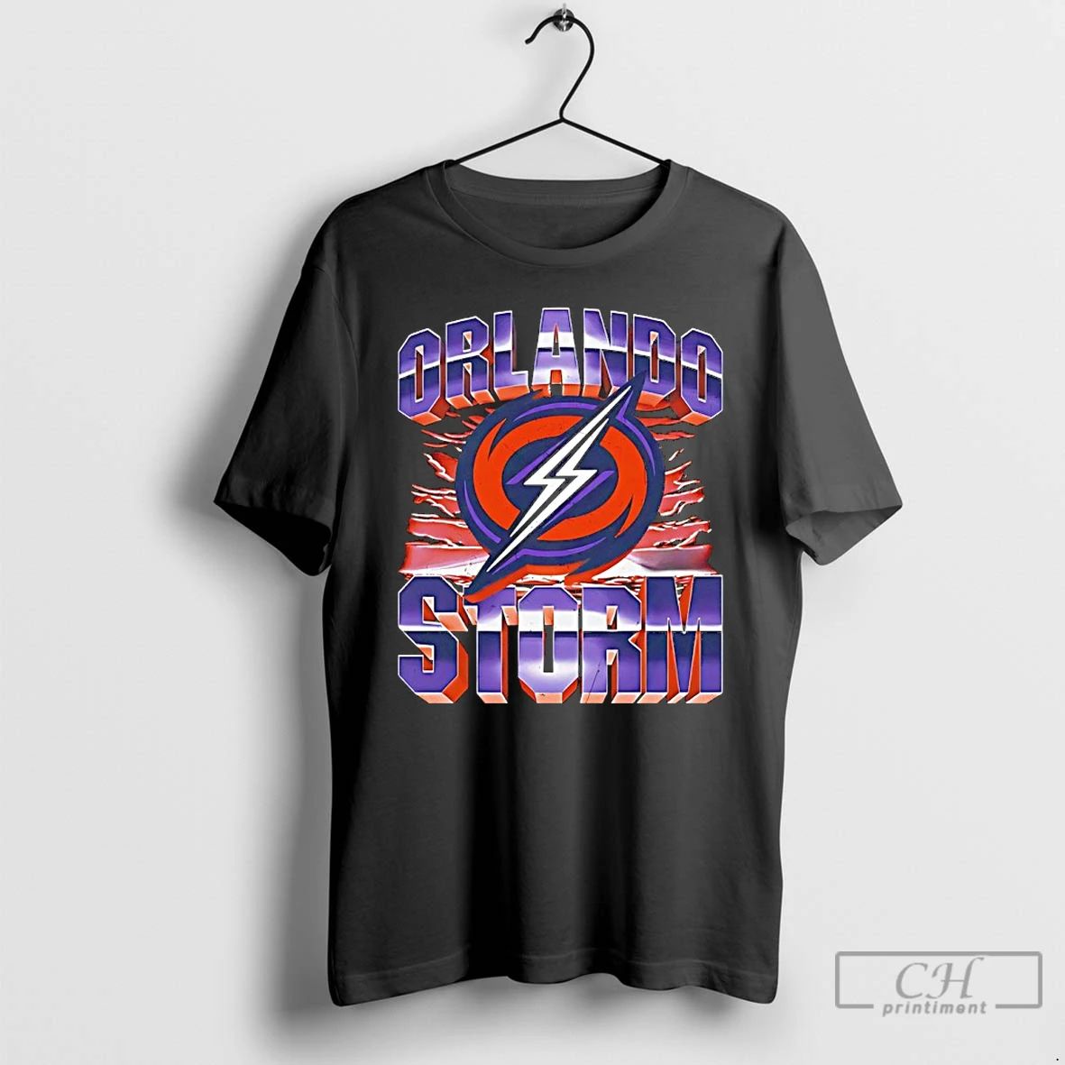 Classic Orlando Storm Football Logo Graphic Vintage
