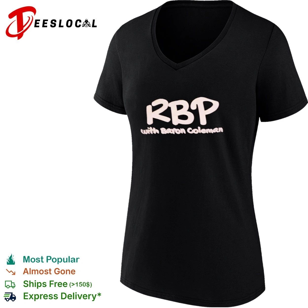 RBP with Baron Coleman Podcast Radio Broadcasting T-shirt