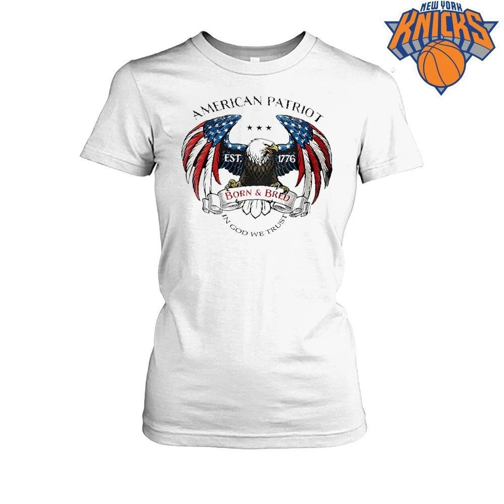 American Patriot Eagle Born And Bred 1776 In God We Trust Shirt