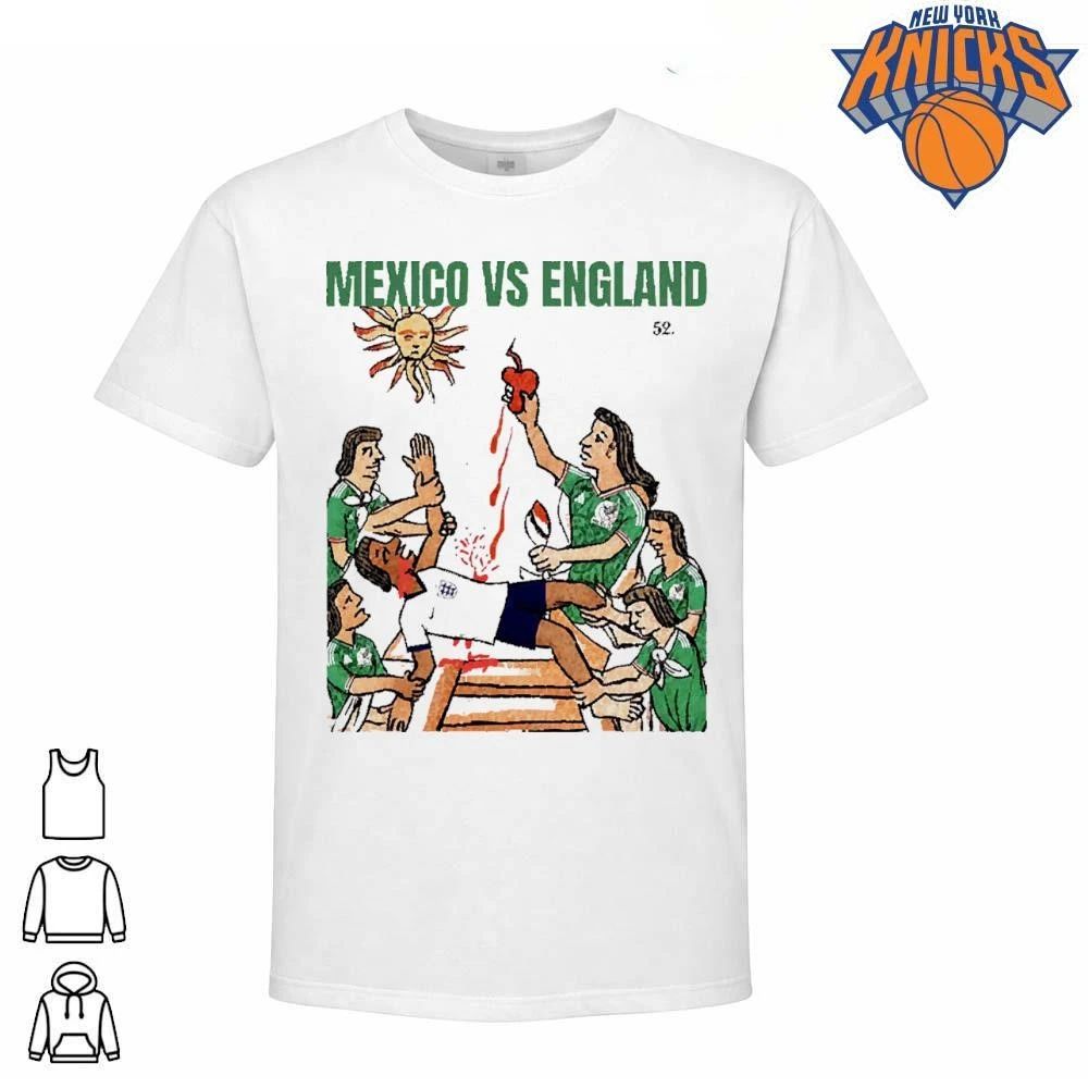Mexico Vs England Aztec Sacrifice Meme Soccer Football Graphic Shirt