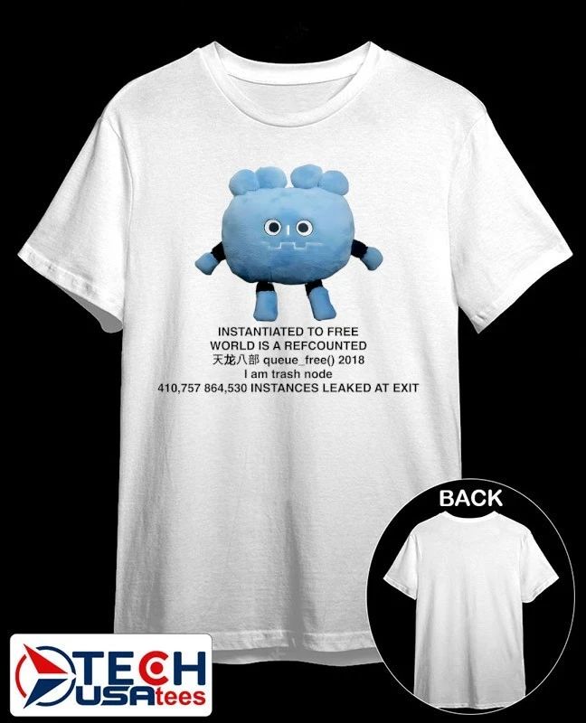 Instantiated to free World is a refcounted shirt