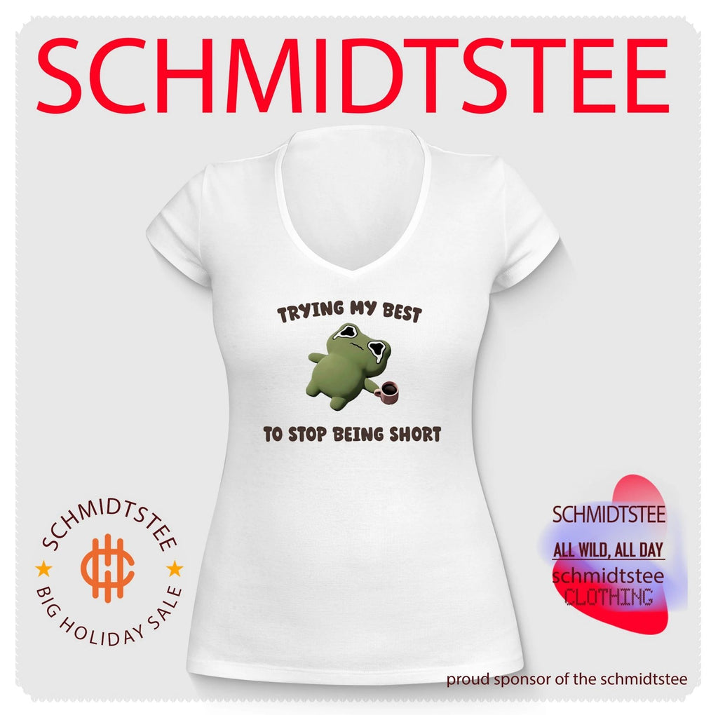 Trying my best to stop being short crying frog shirt