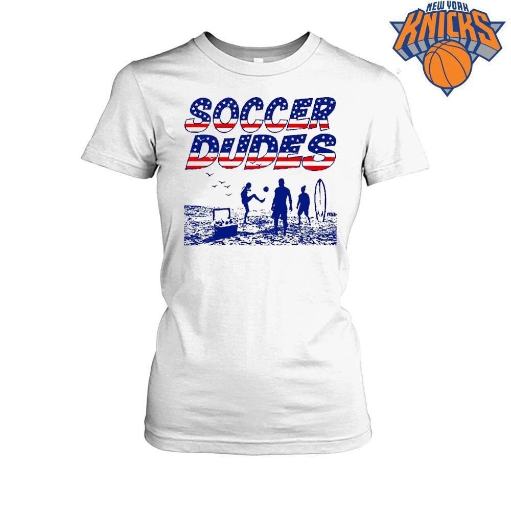 Soccer Dudes American Flag Beach US Football Men In Blazers Summer Shirt